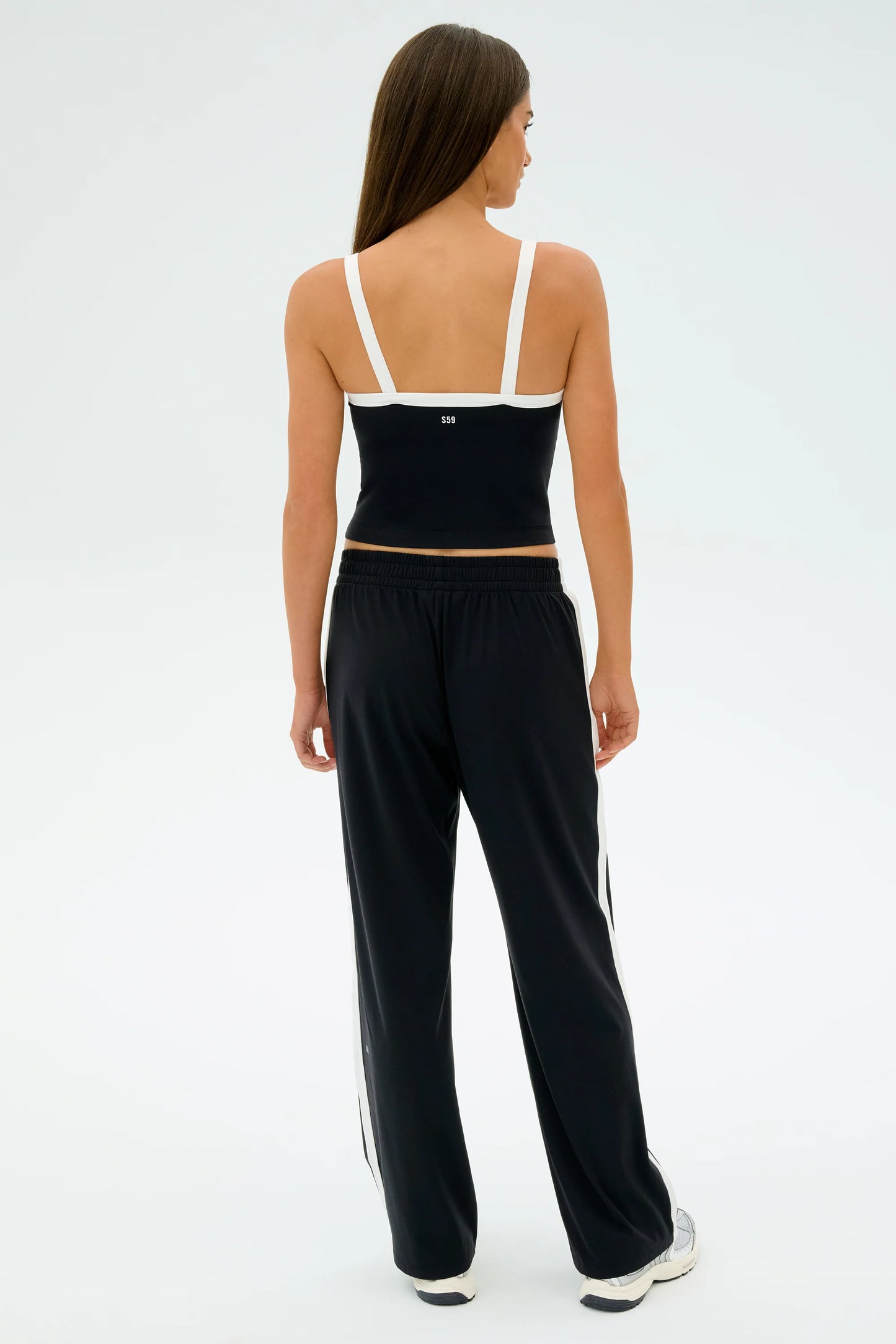 Maxie Track Pant - Black/White