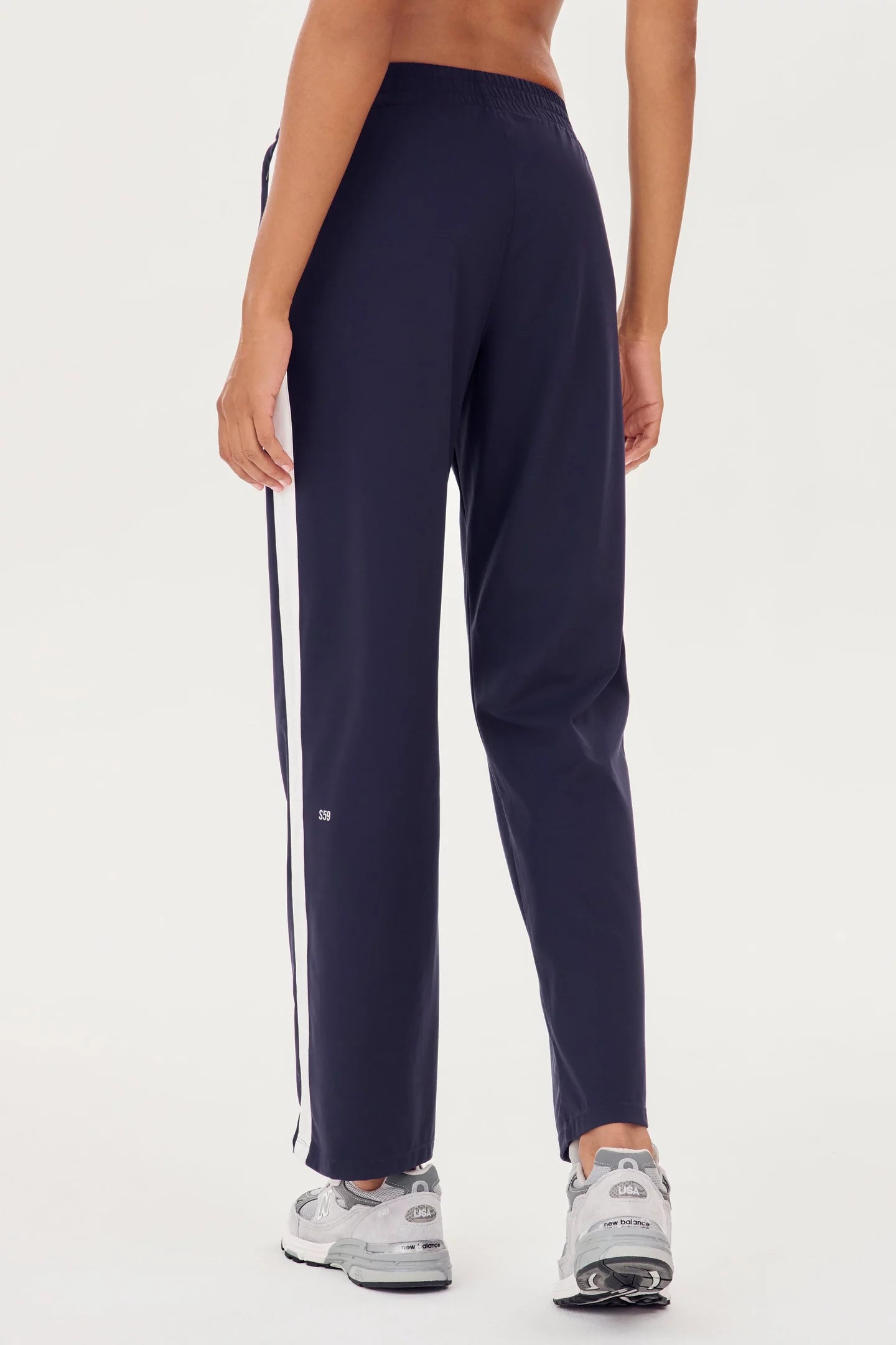 Maxie Track Pant - Indigo/White