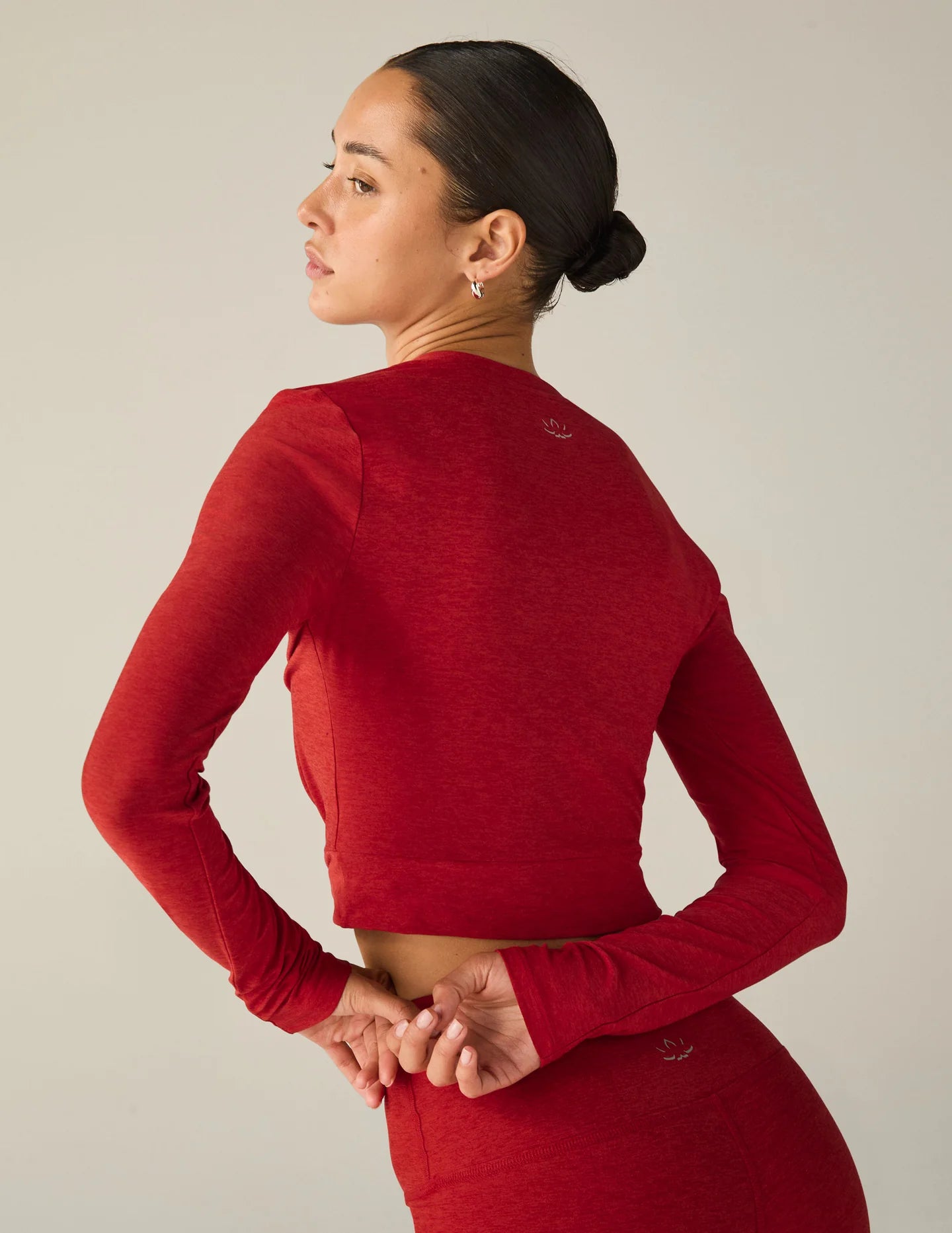Center Stage Cropped Pullover - Ruby Red