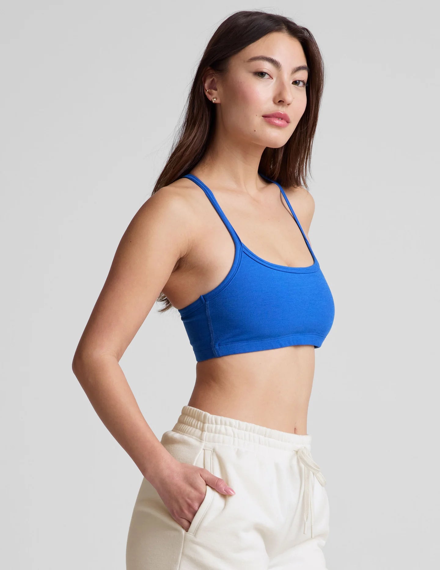 Slim Racerback Bra - Court Blue