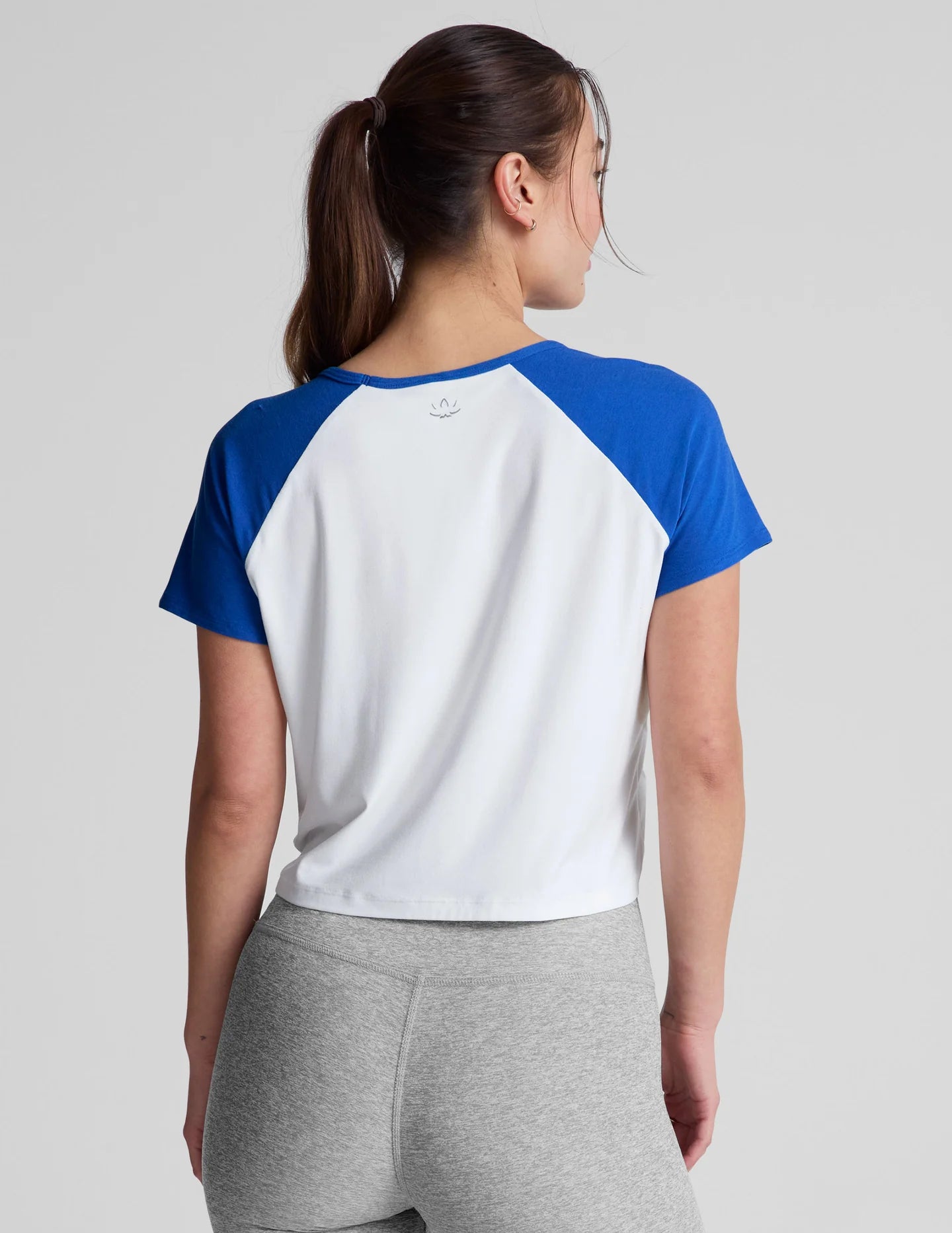 Colorblock Tee - White/Court Blue