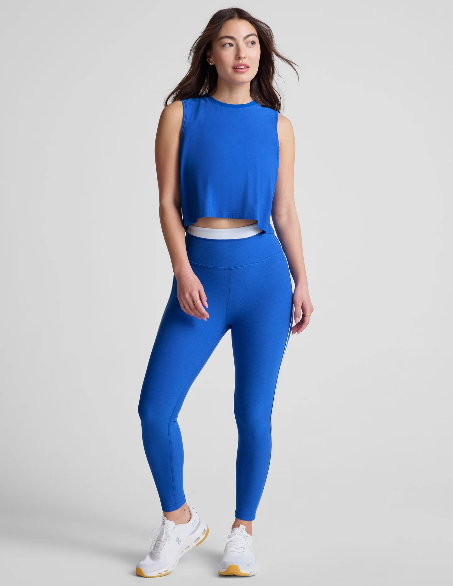 Minimal Cropped Tank - Court Blue