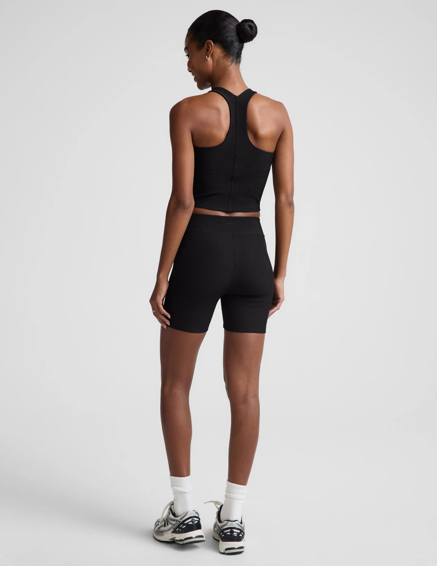 Impulse Ribbed Biker Short - Black