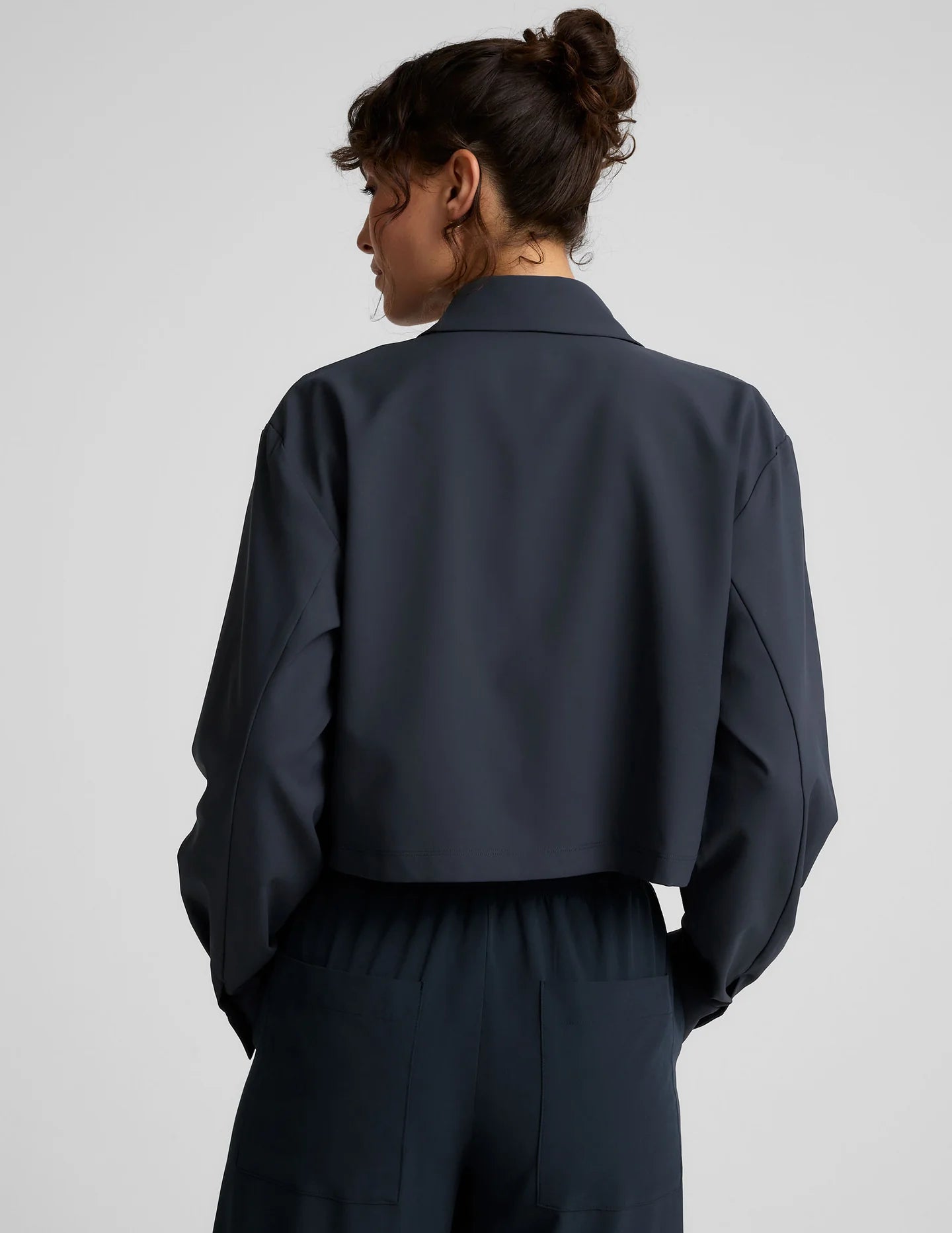 Midtown Jacket/Status Wide Leg Trouser - Navy
