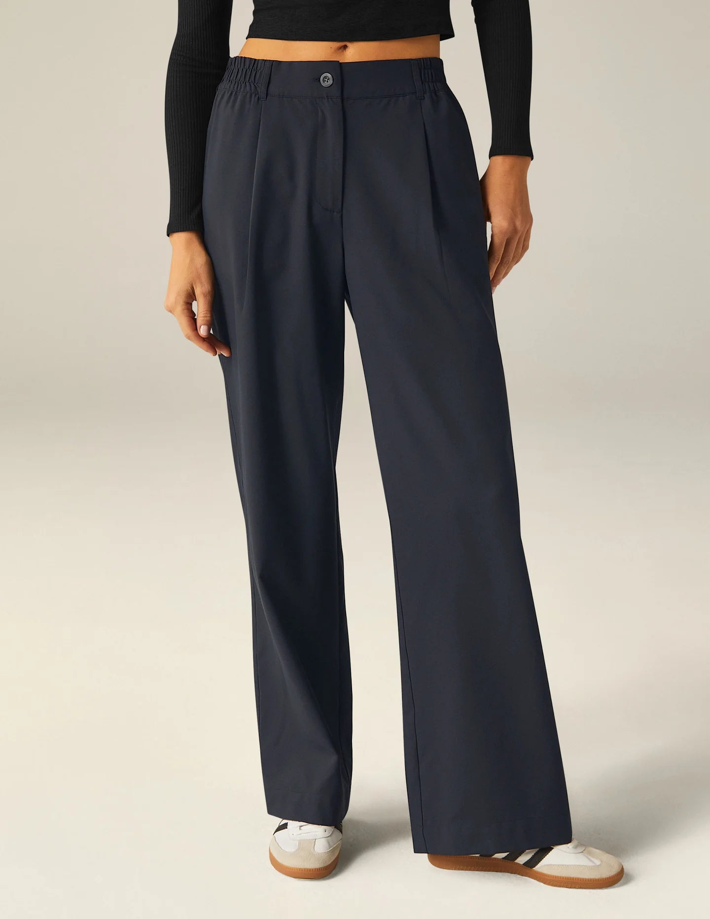 Midtown Jacket/Status Wide Leg Trouser - Navy
