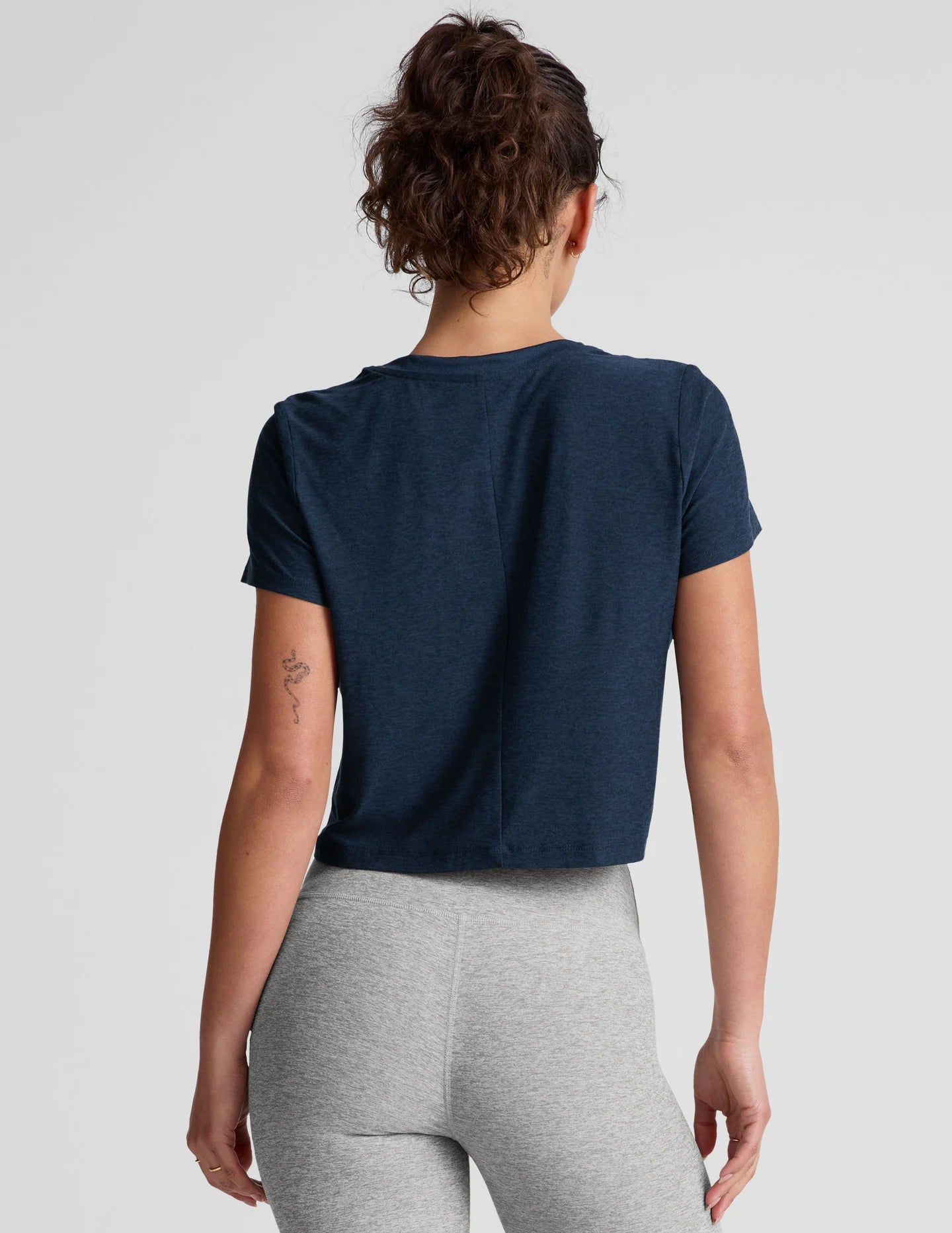 Supreme Cropped Tee - Navy