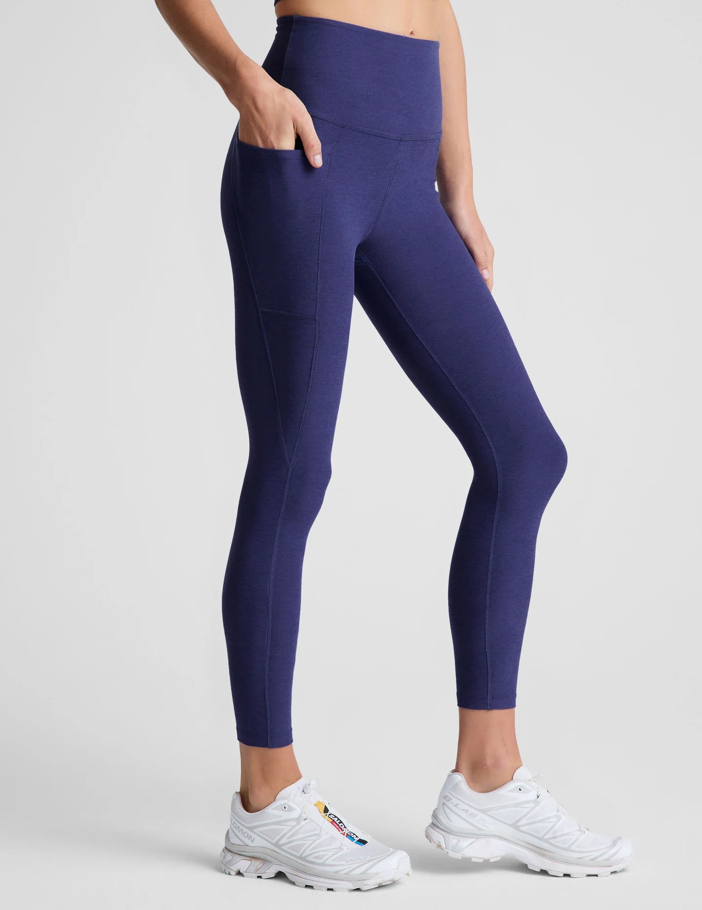 Out of Pocket HW Midi Legging - Eternal Blue