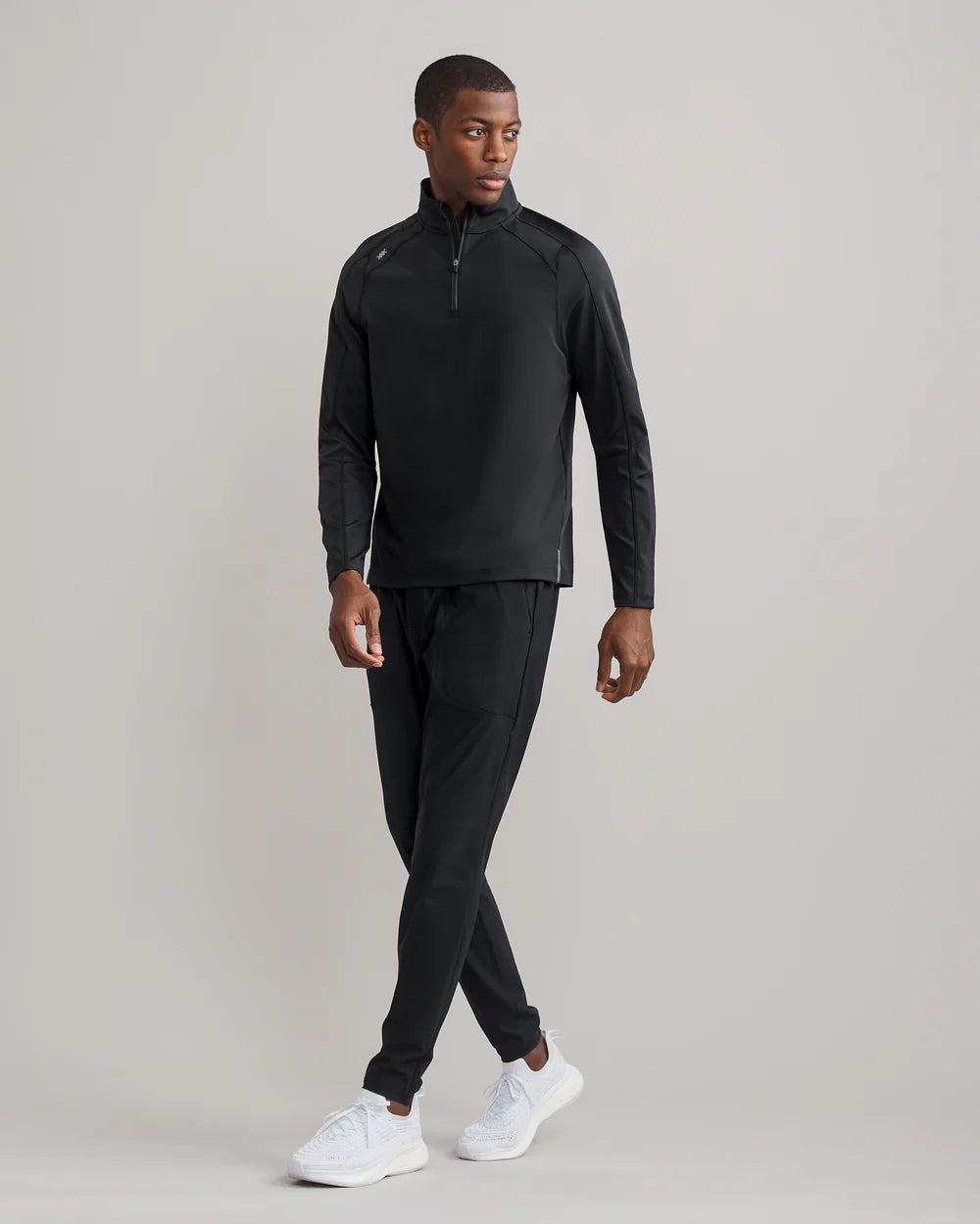 Rise 1/4 Zip - Black