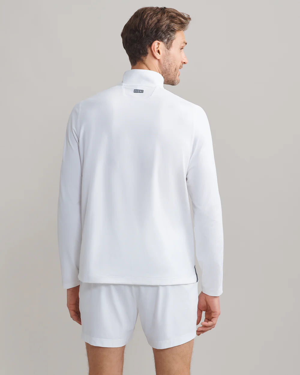 Rise 1/4 Zip - White