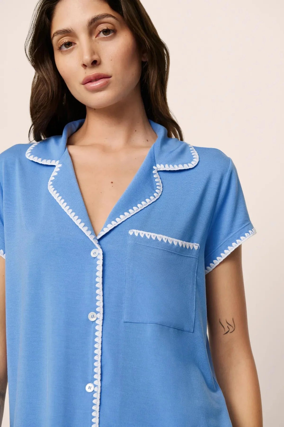 Frida Shortie PJ Set - Cornflower