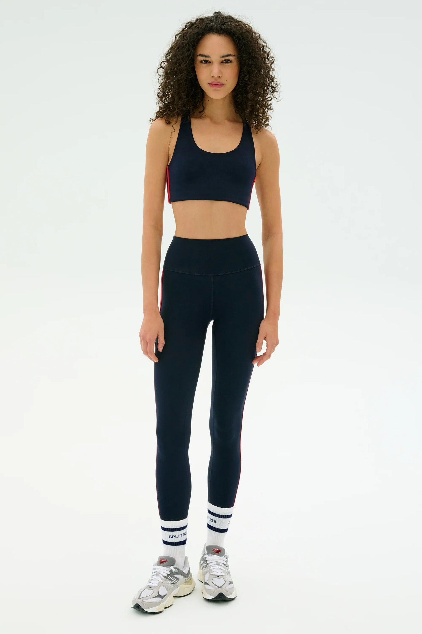 Ella Airweight Bra - Indigo/Pirared