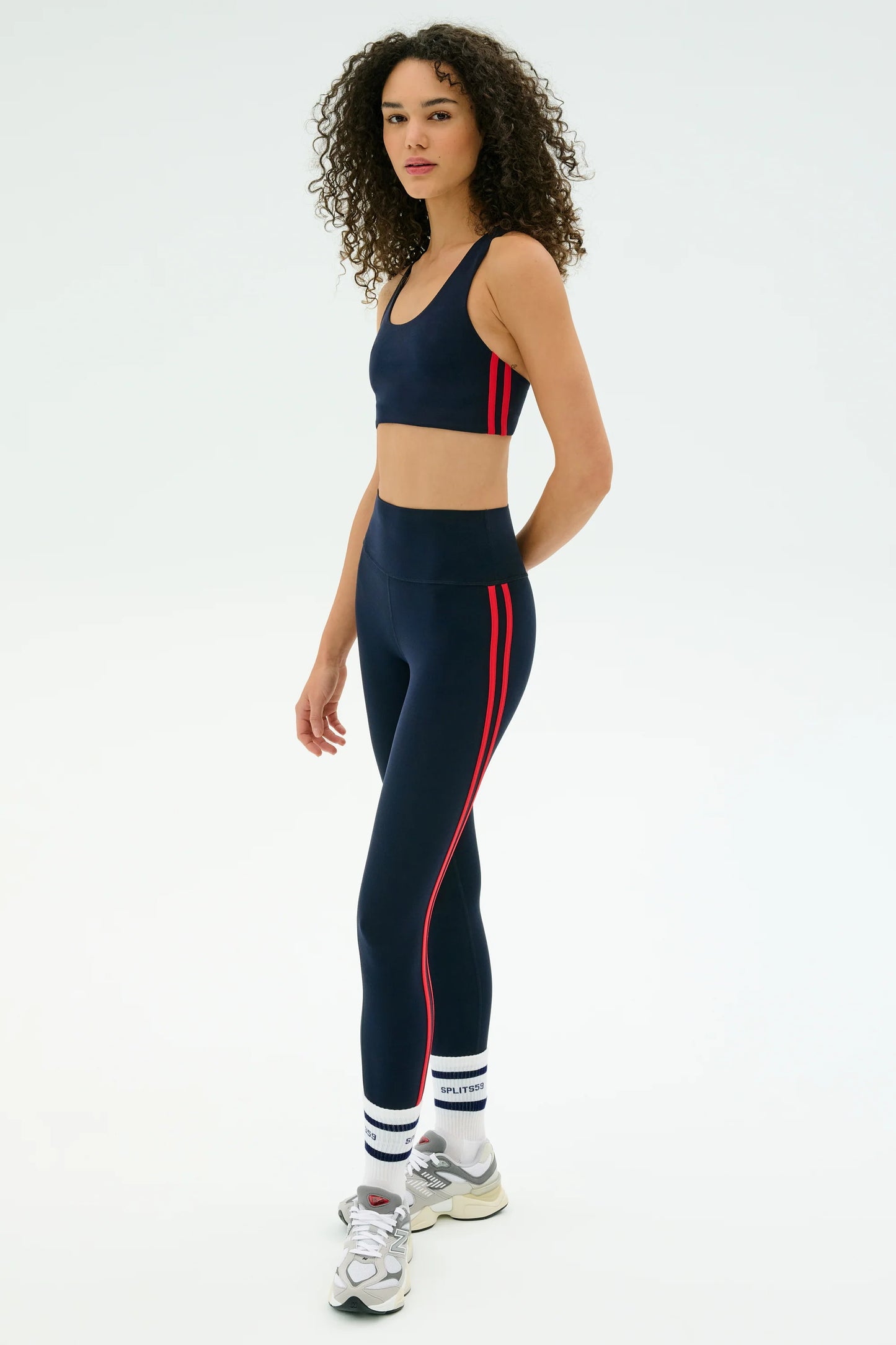 Ella Airweight Bra - Indigo/Pirared