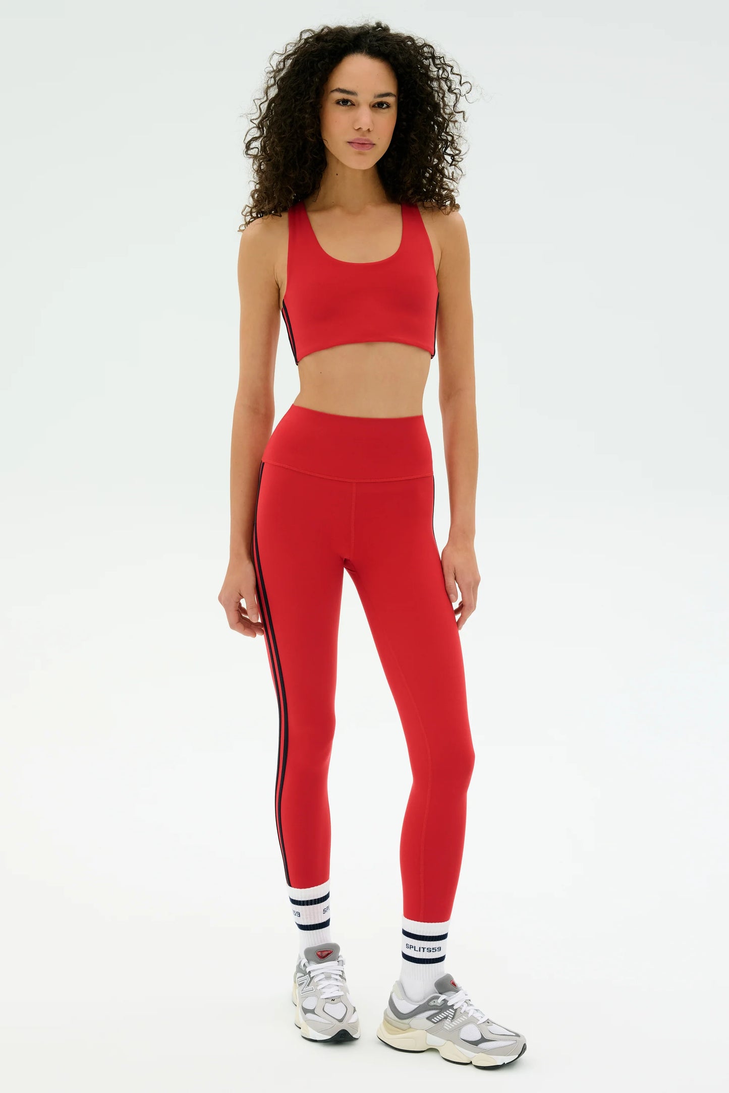 Ella HW Airweight Legging - Pirared/Indigo