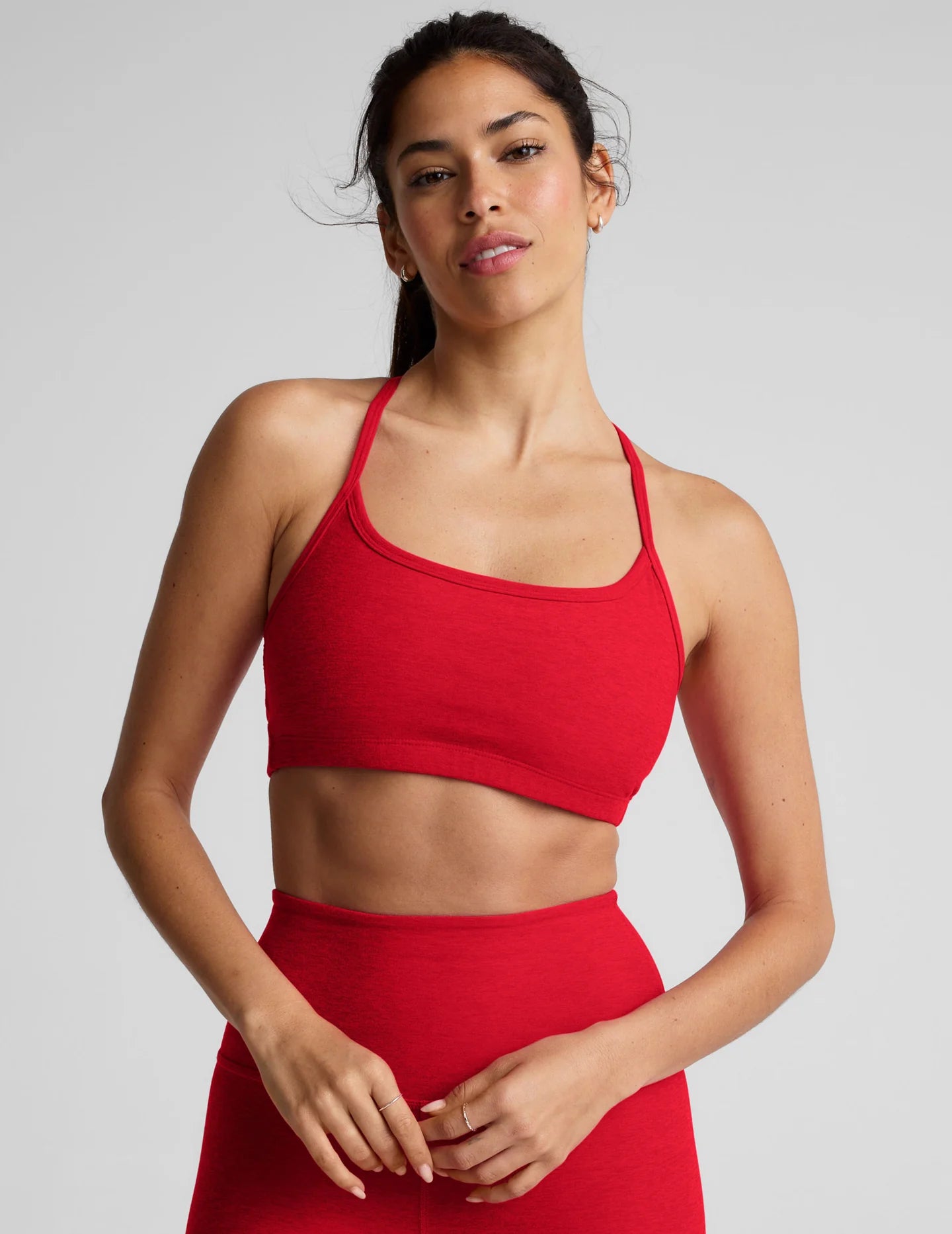 Spacedye Slim Racerback Bra - Candy Apple Red