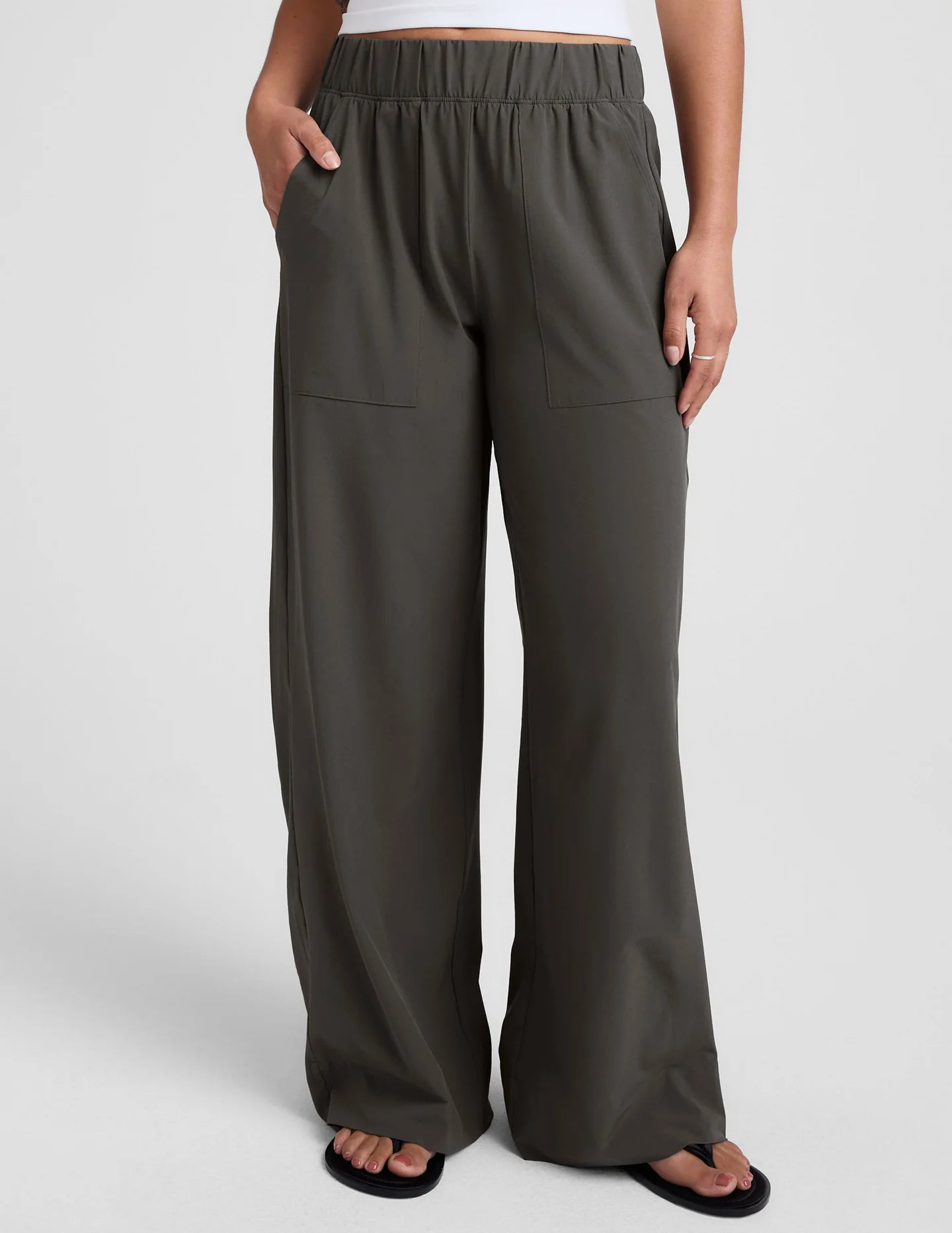 Wide Leg Pant - Graphite