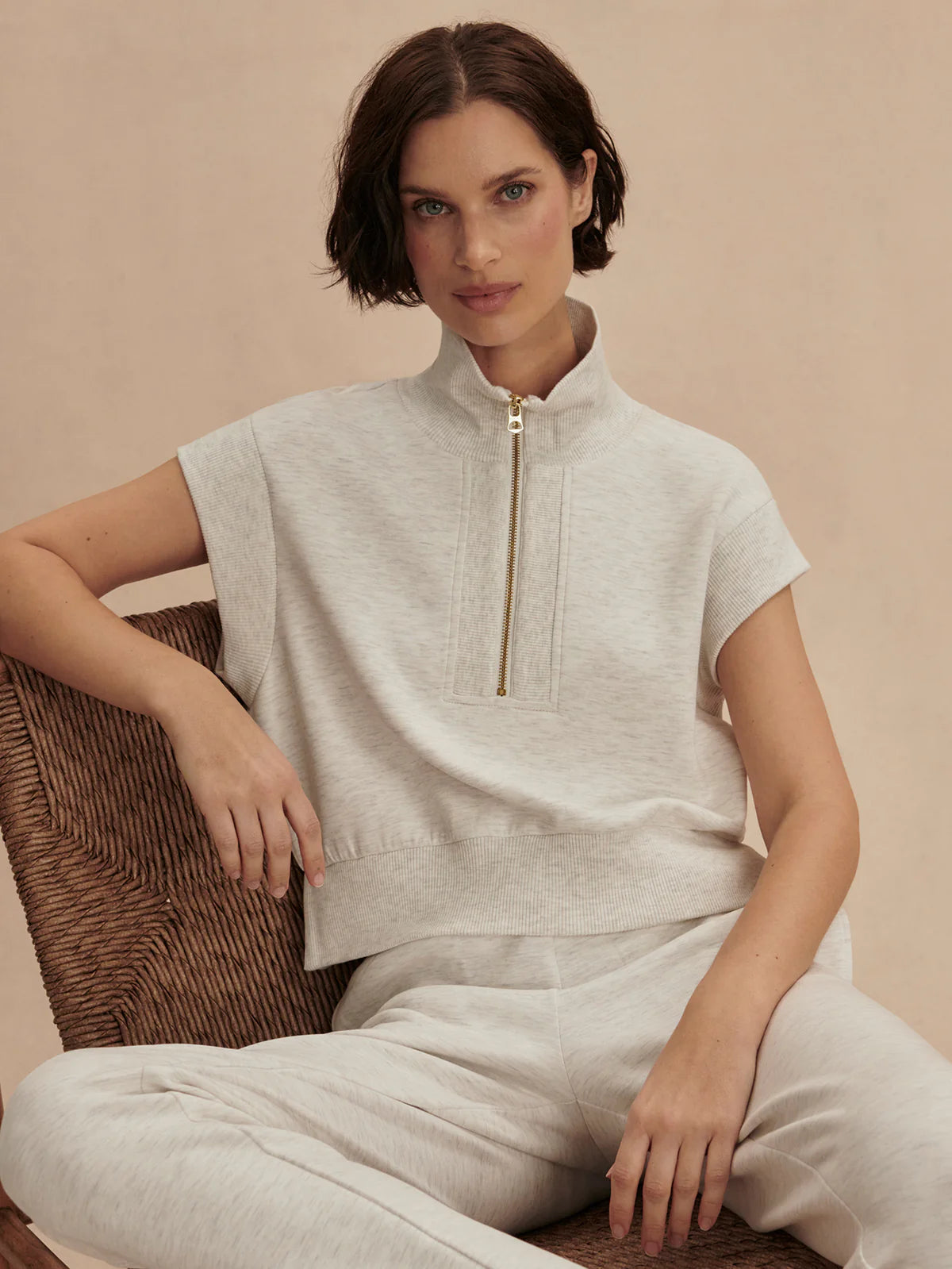 Kelly/Slim Pant - Ivory Marble