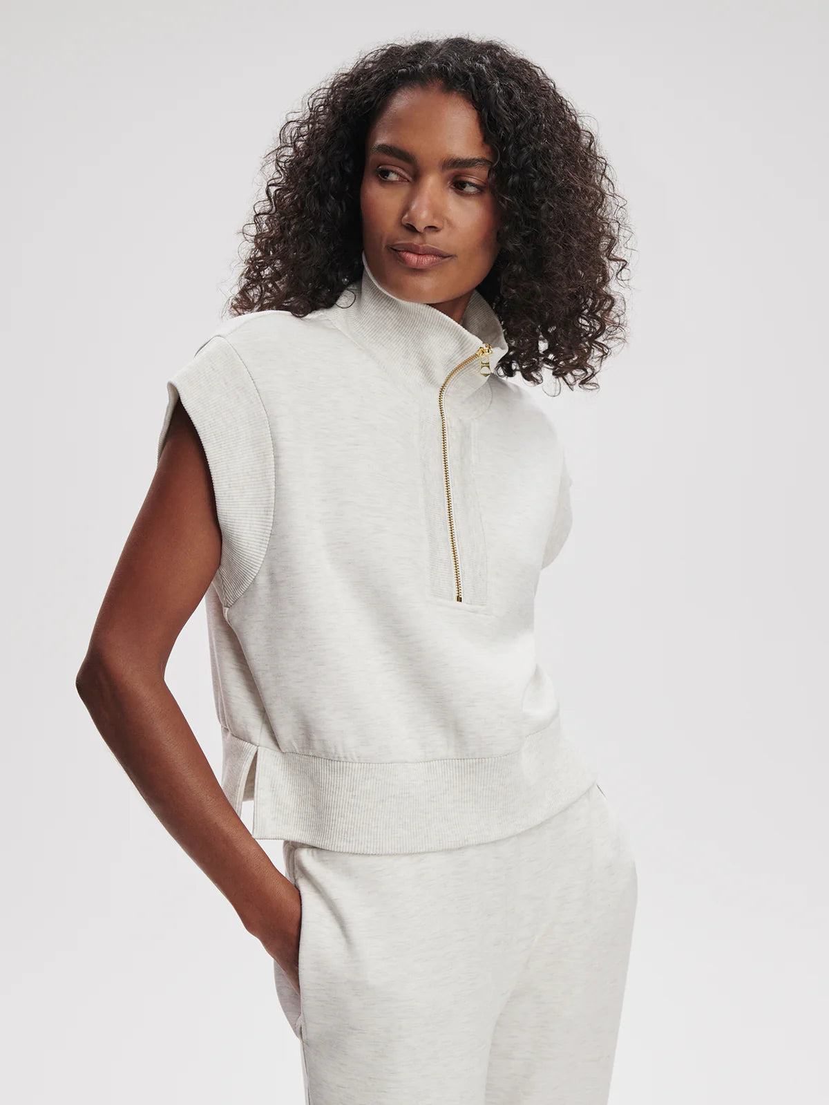 Kelly/Slim Pant - Ivory Marble