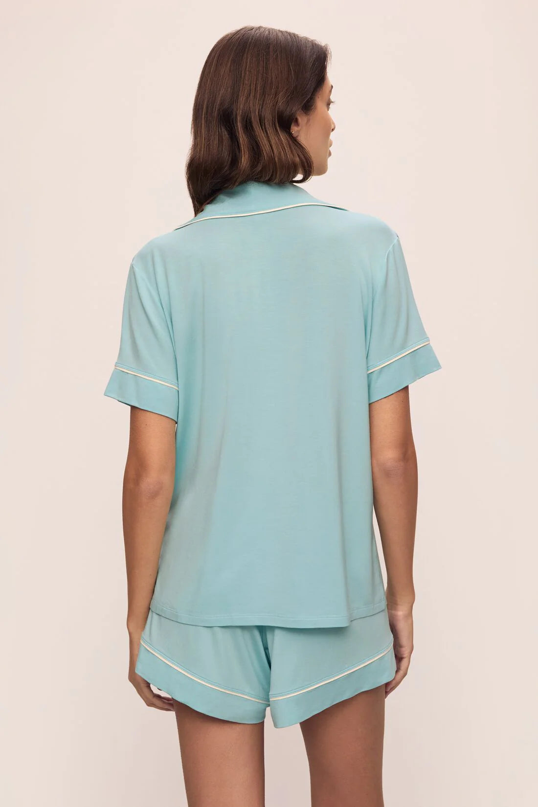 Gisele Relaxed Short PJ Set - Canal Blue