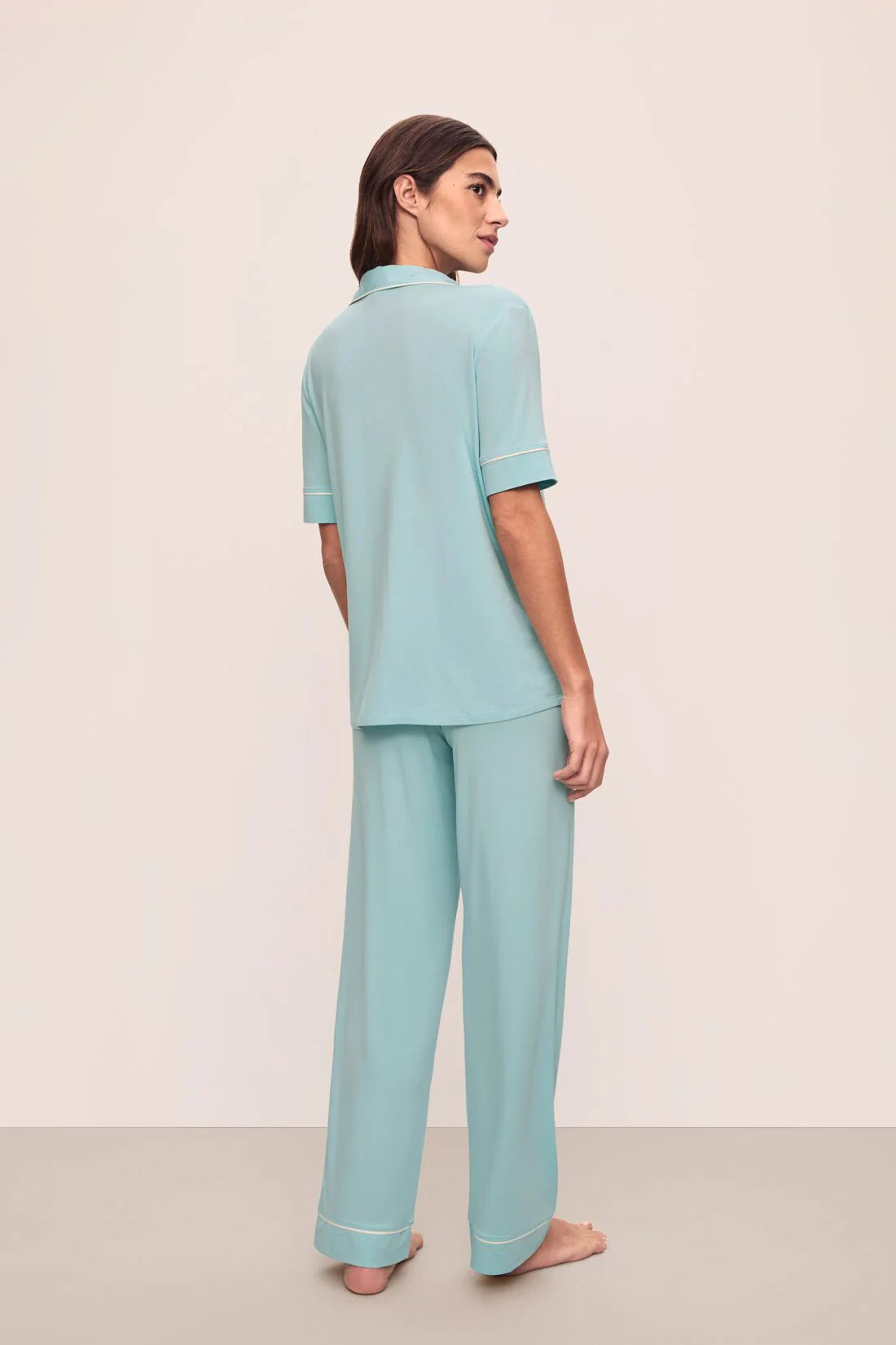 Gisele Short Slv/Pant PJ Set - Canal Blue