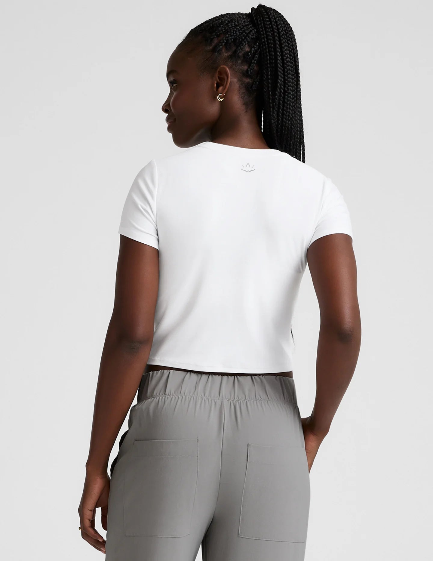 Featherweight Cropped Tee - White