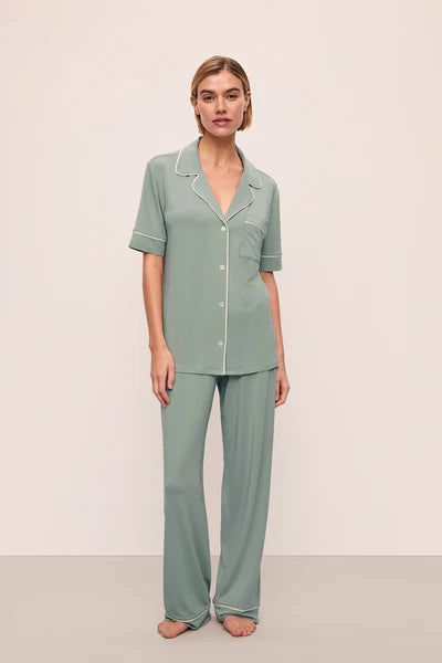 Gisele Short Slv/Pant PJ Set - Eucalyptus