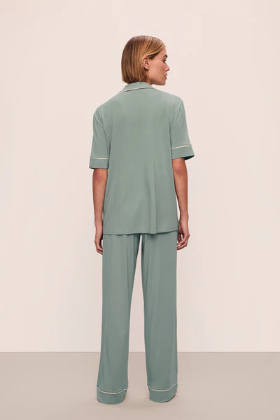 Gisele Short Slv/Pant PJ Set - Eucalyptus
