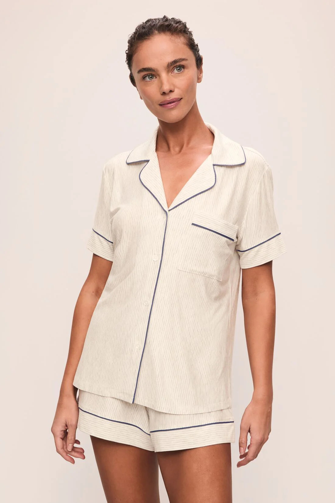 Gisele Relaxed Short PJ Set - Heritage Stripe