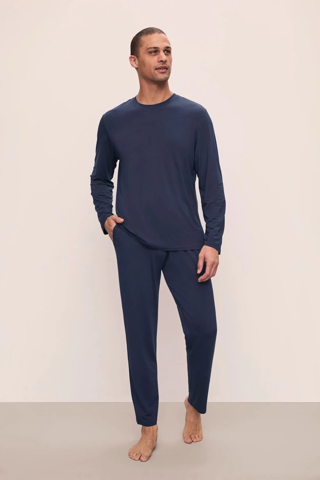 Henry LS Crew PJ Set - Navy