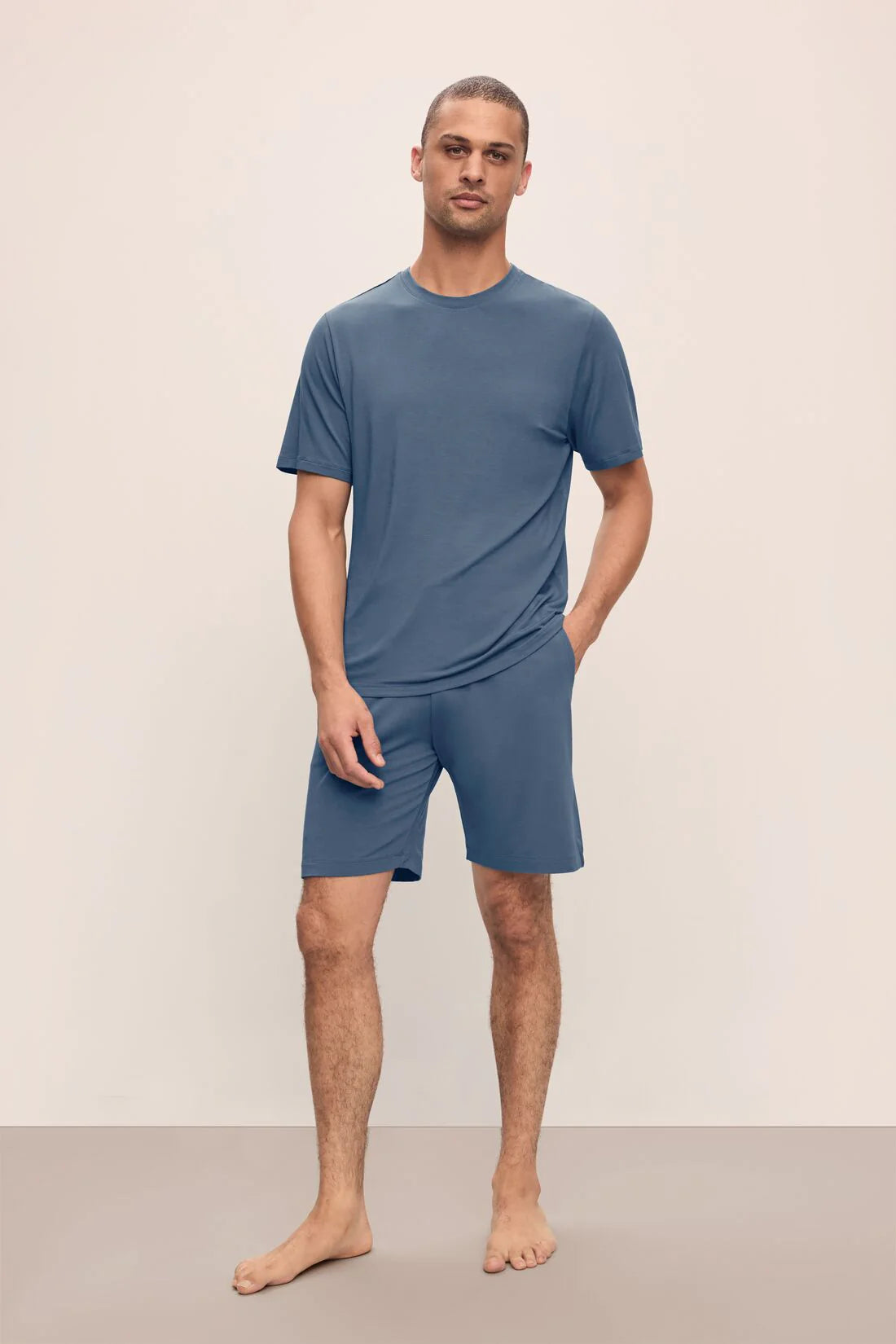 Henry Short PJ Set - Faded Denim