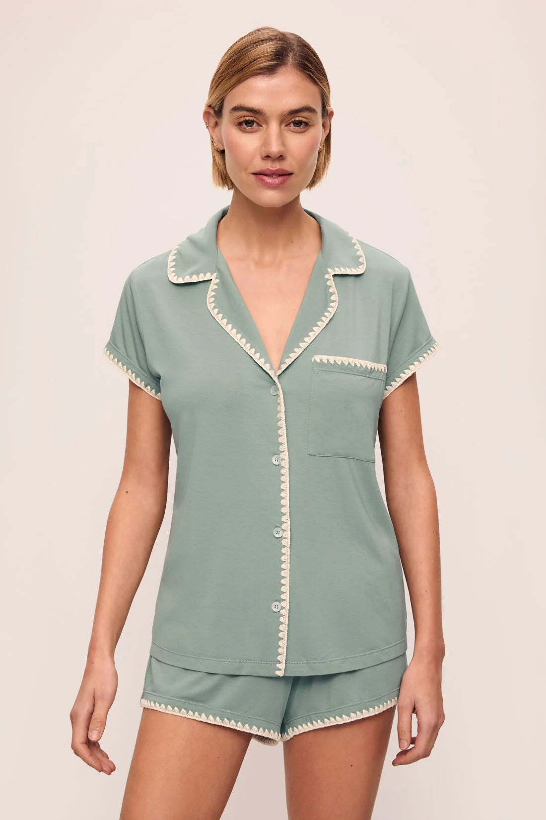 Frida Shortie PJ Set - Eucalyptus