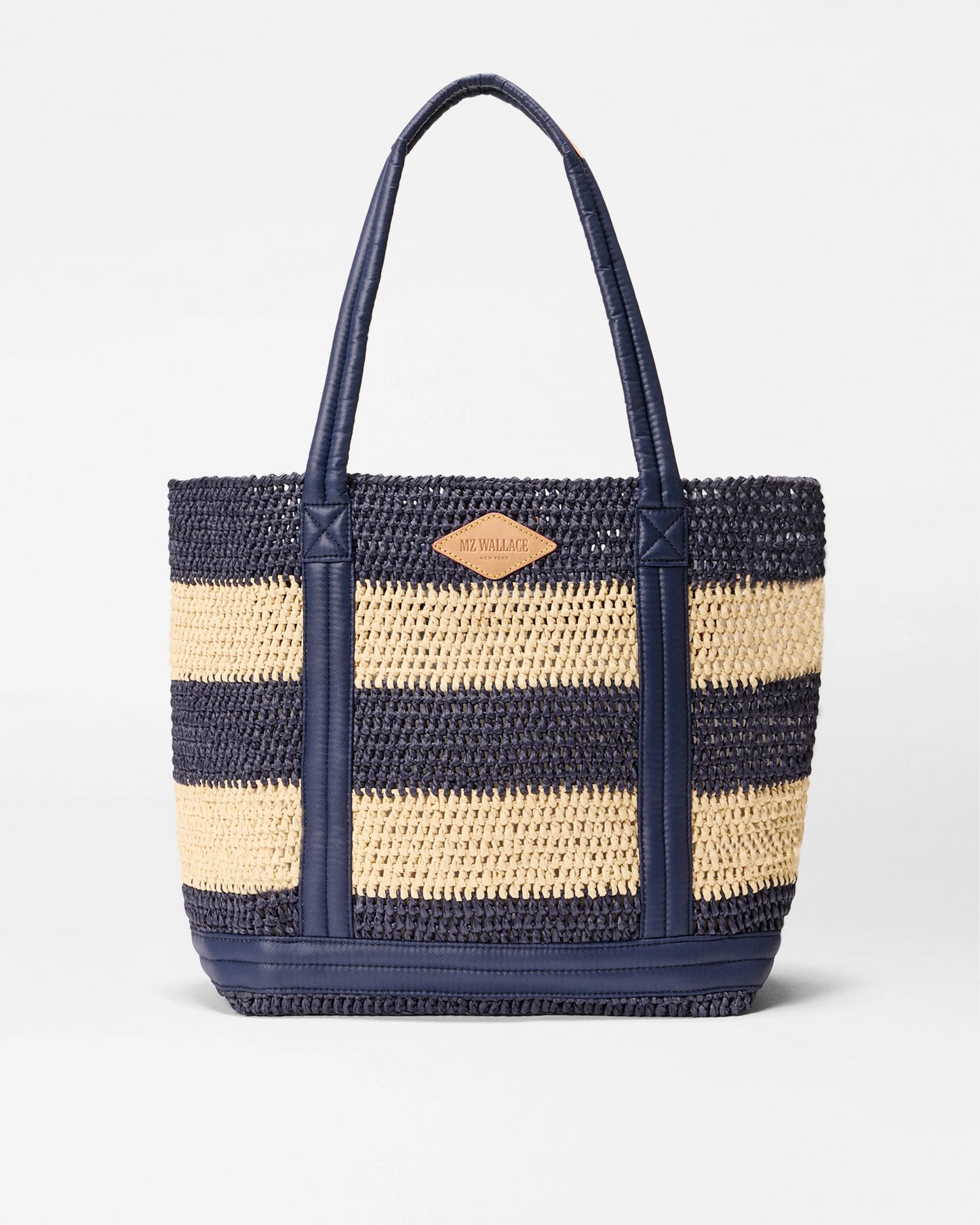 Crochet Tote M - Dawn/Natural Stripe