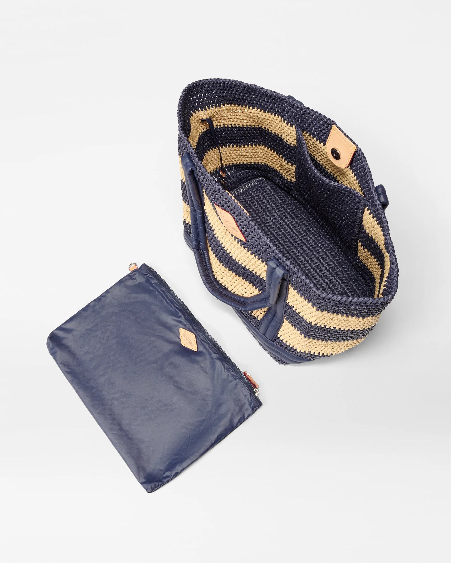 Crochet Tote M - Dawn/Natural Stripe