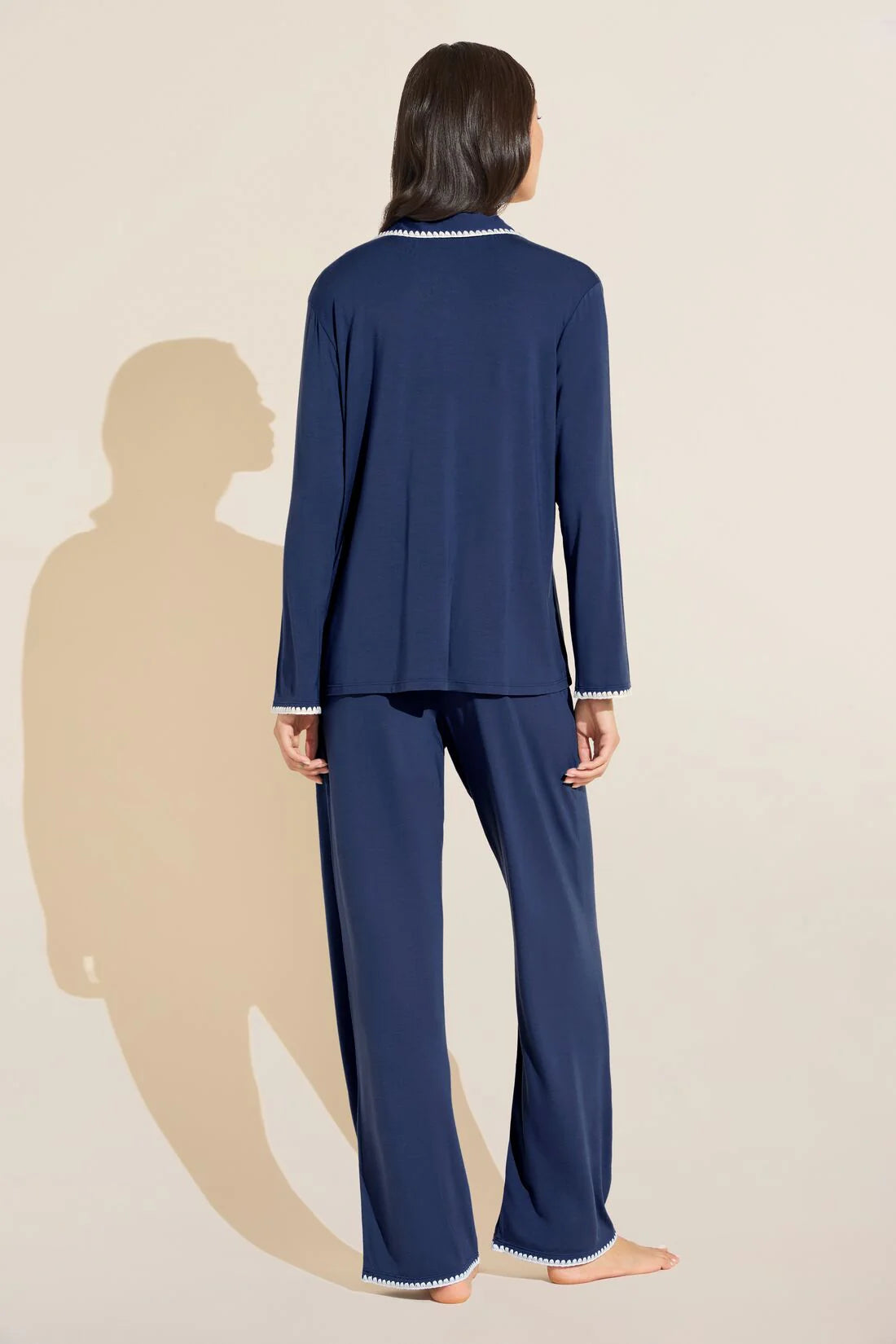 Frida Long PJ Set - Navy