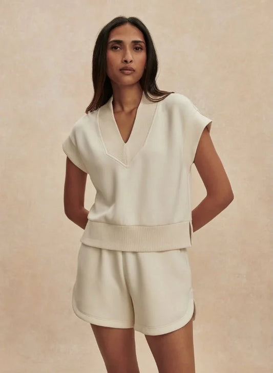 Gracee V Neck Tank/Atrium Short - Pristine