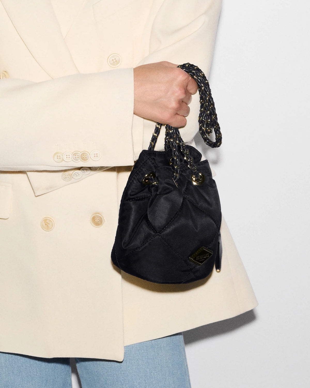 Mini Frankie Bucket Bag - Black
