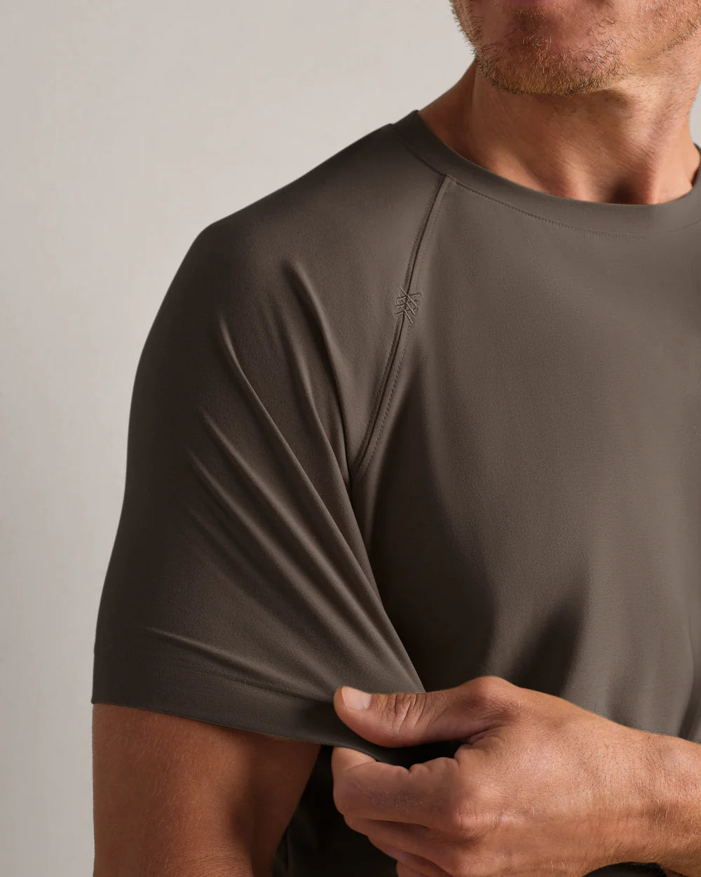 Reign Short Slv Tee - Cafe Noir
