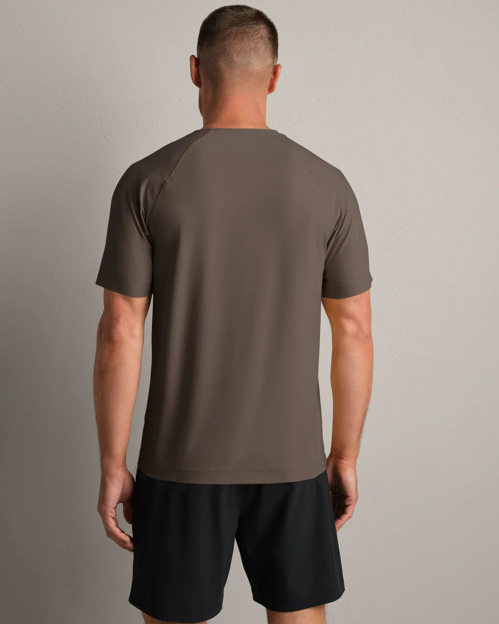 Reign Short Slv Tee - Cafe Noir