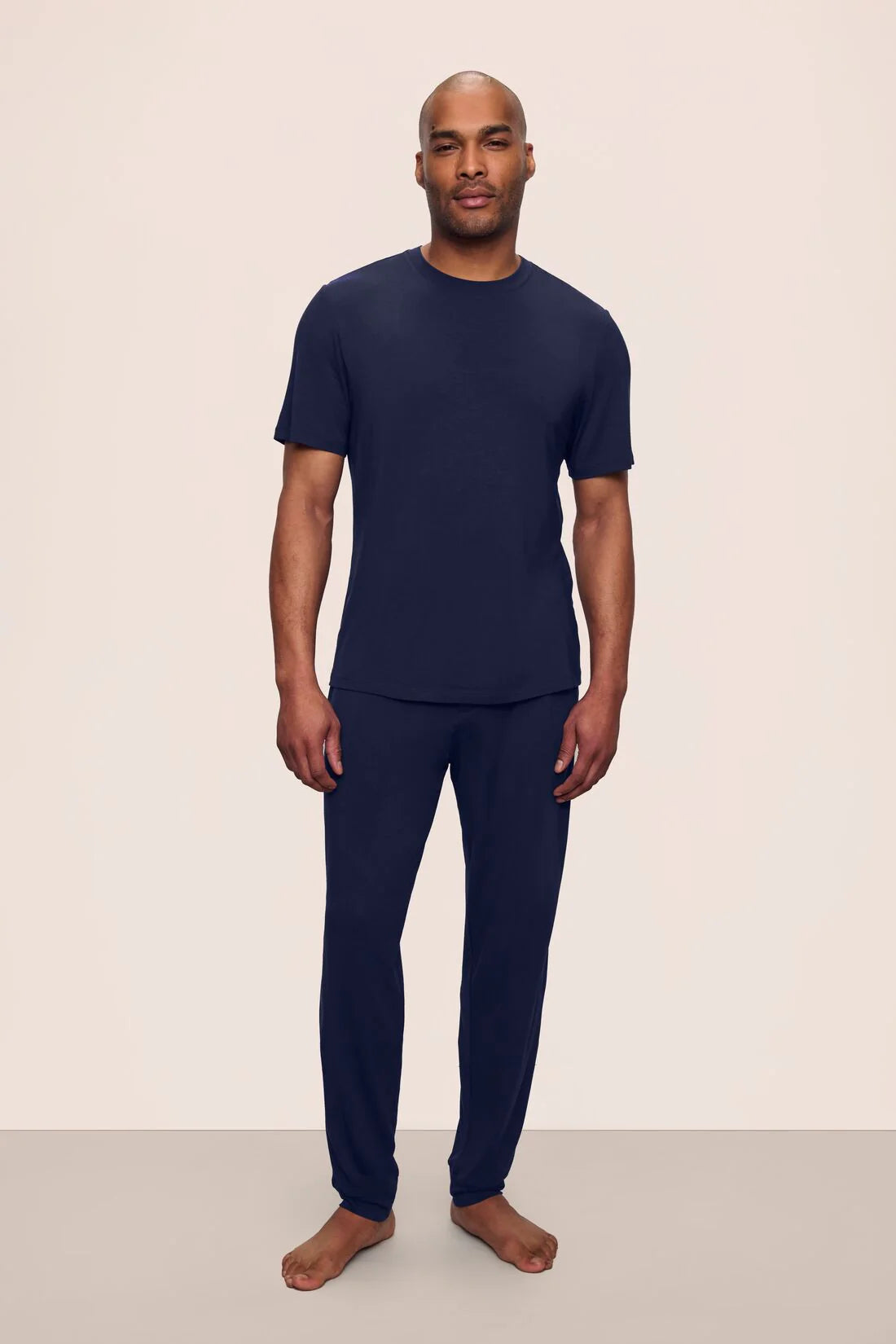 Henry Short Slv Long PJ Set - Navy