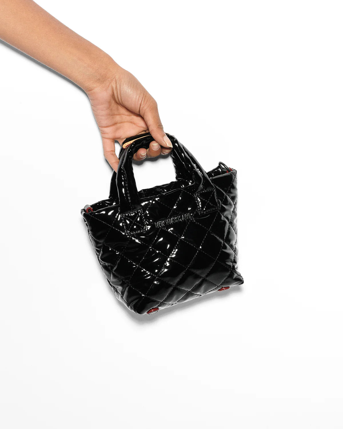Petite Metro Tote - Black Lacquer