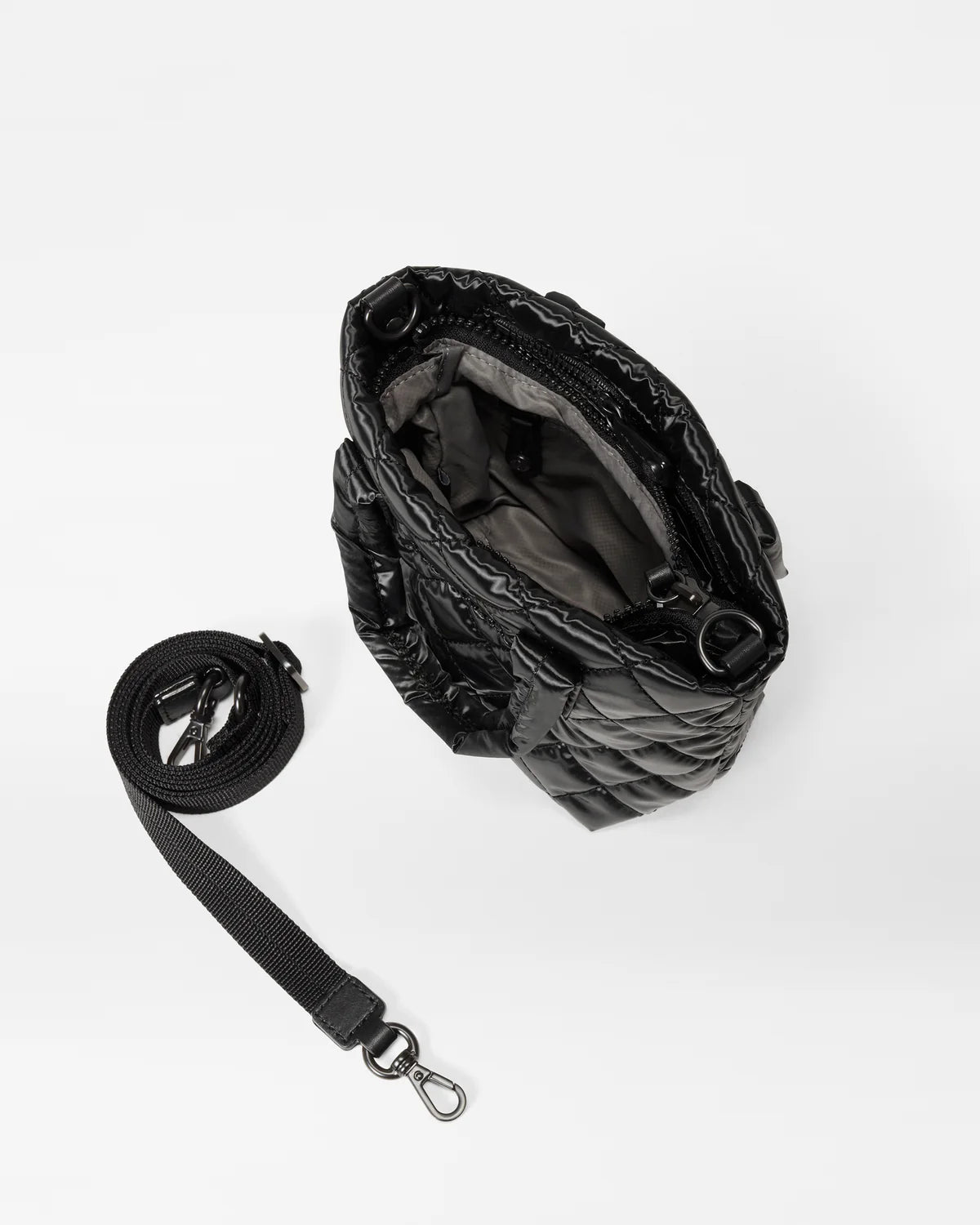 Petite Metro Tote - Black Liquid