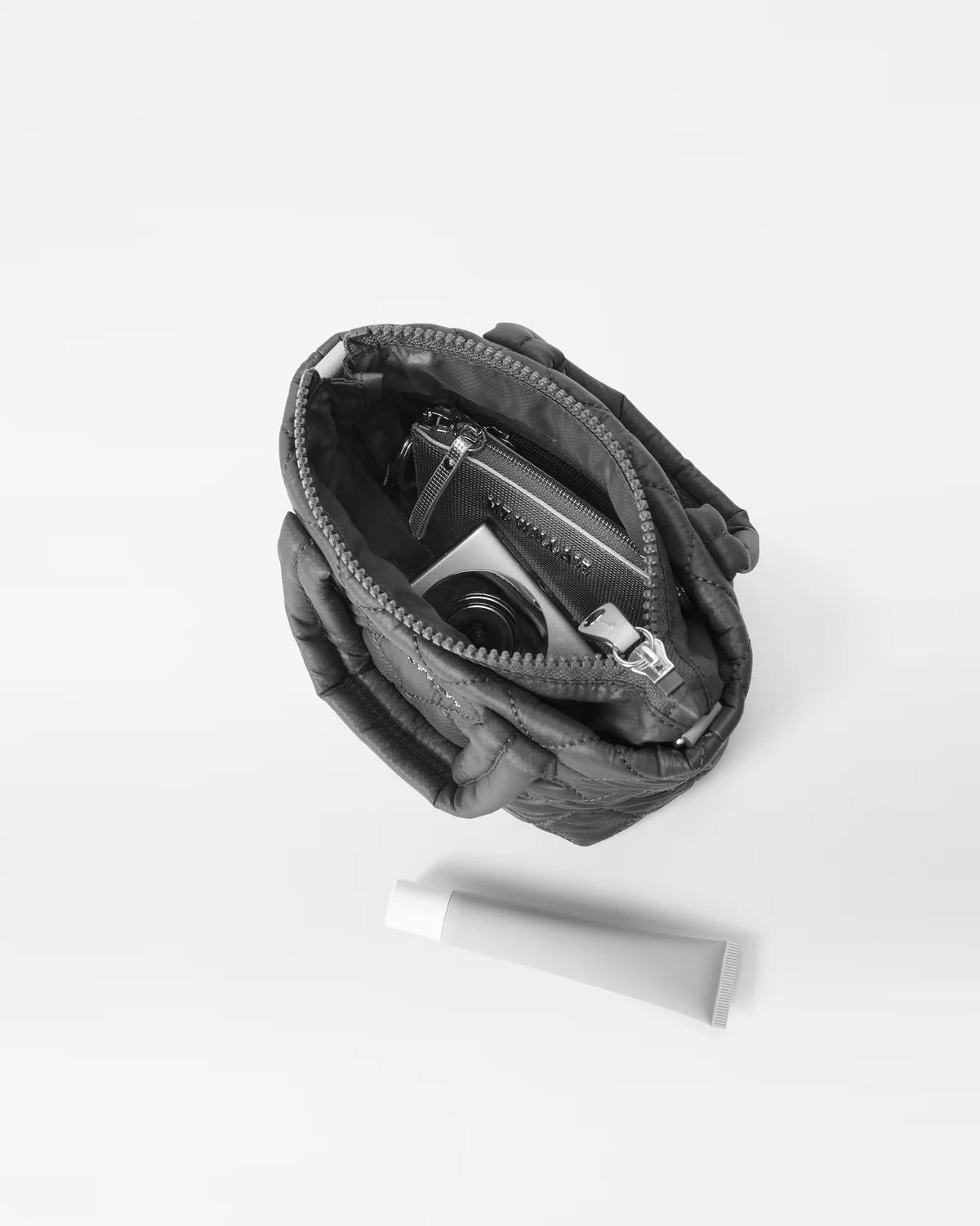 Petite Metro Tote - Black Liquid