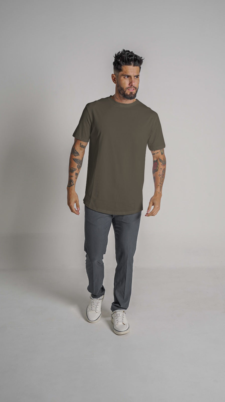 Loft Drop Cut S/S Tee - Coffee