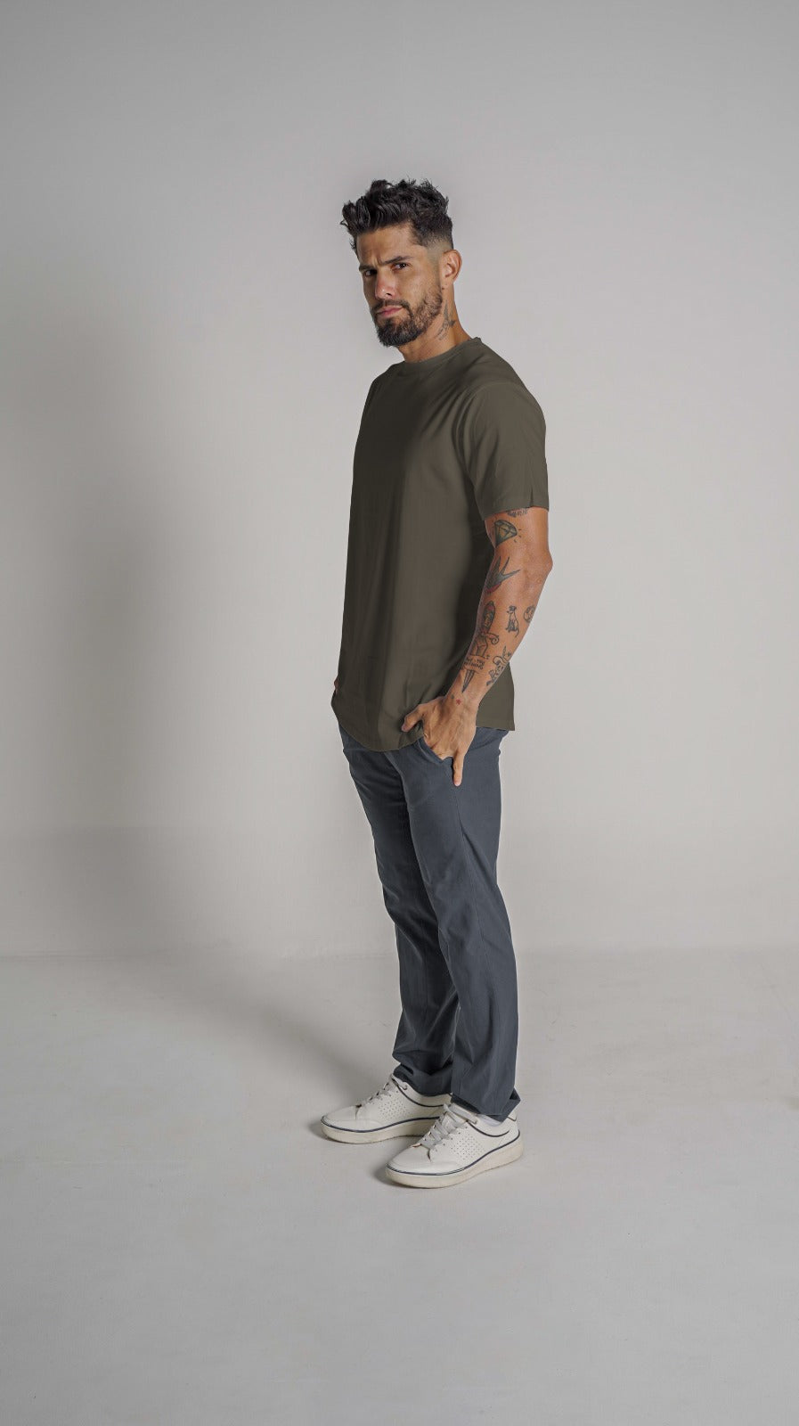 Loft Drop Cut S/S Tee - Coffee