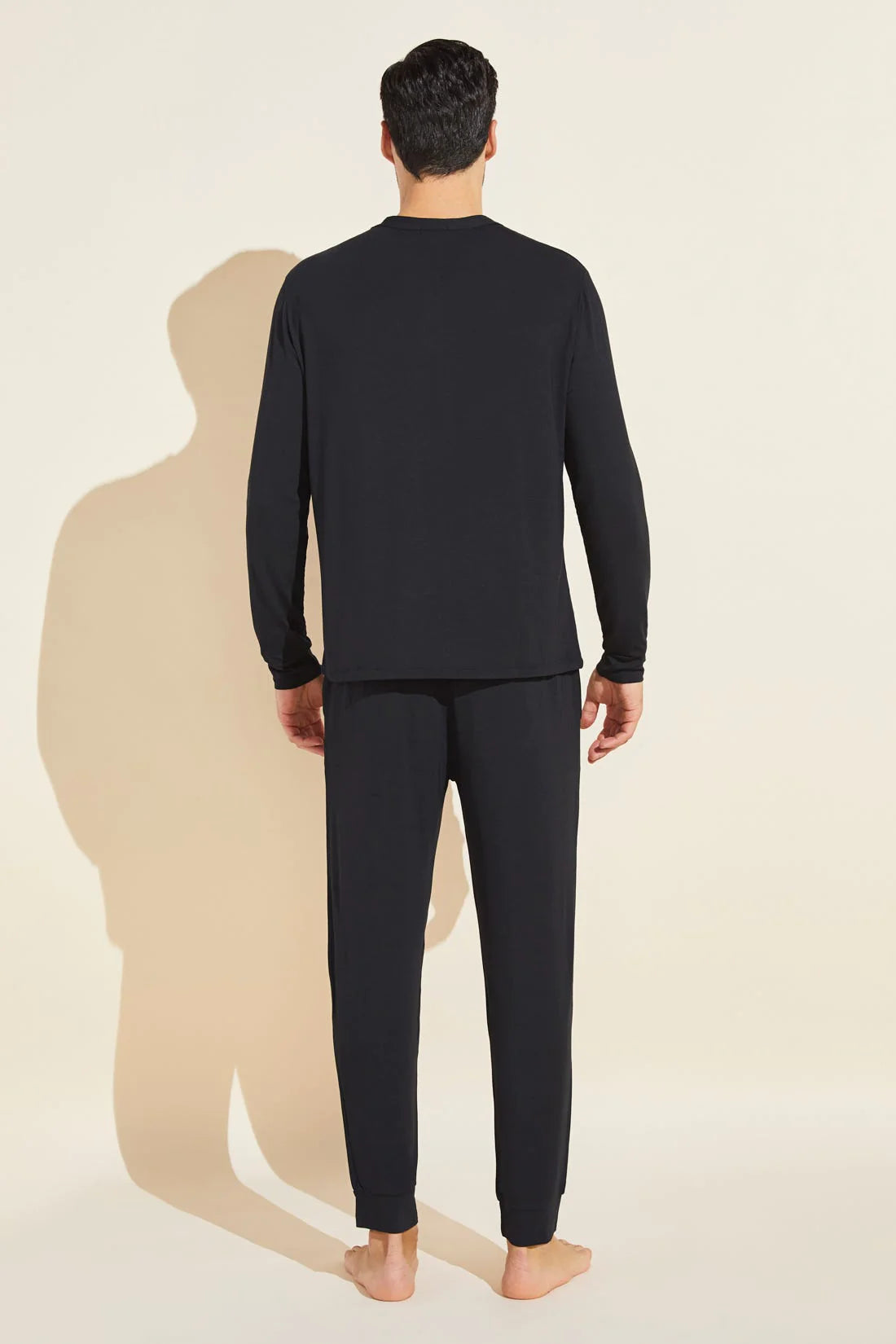 Henry Men’s Long PJ Set - Black