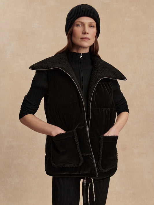 Evle Puffer Gilet - Black