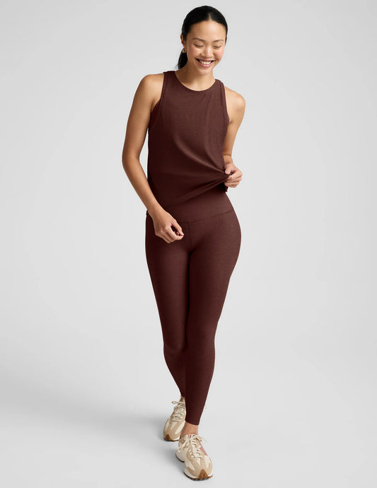 Spacedye Midi Legging - Iced Mocha