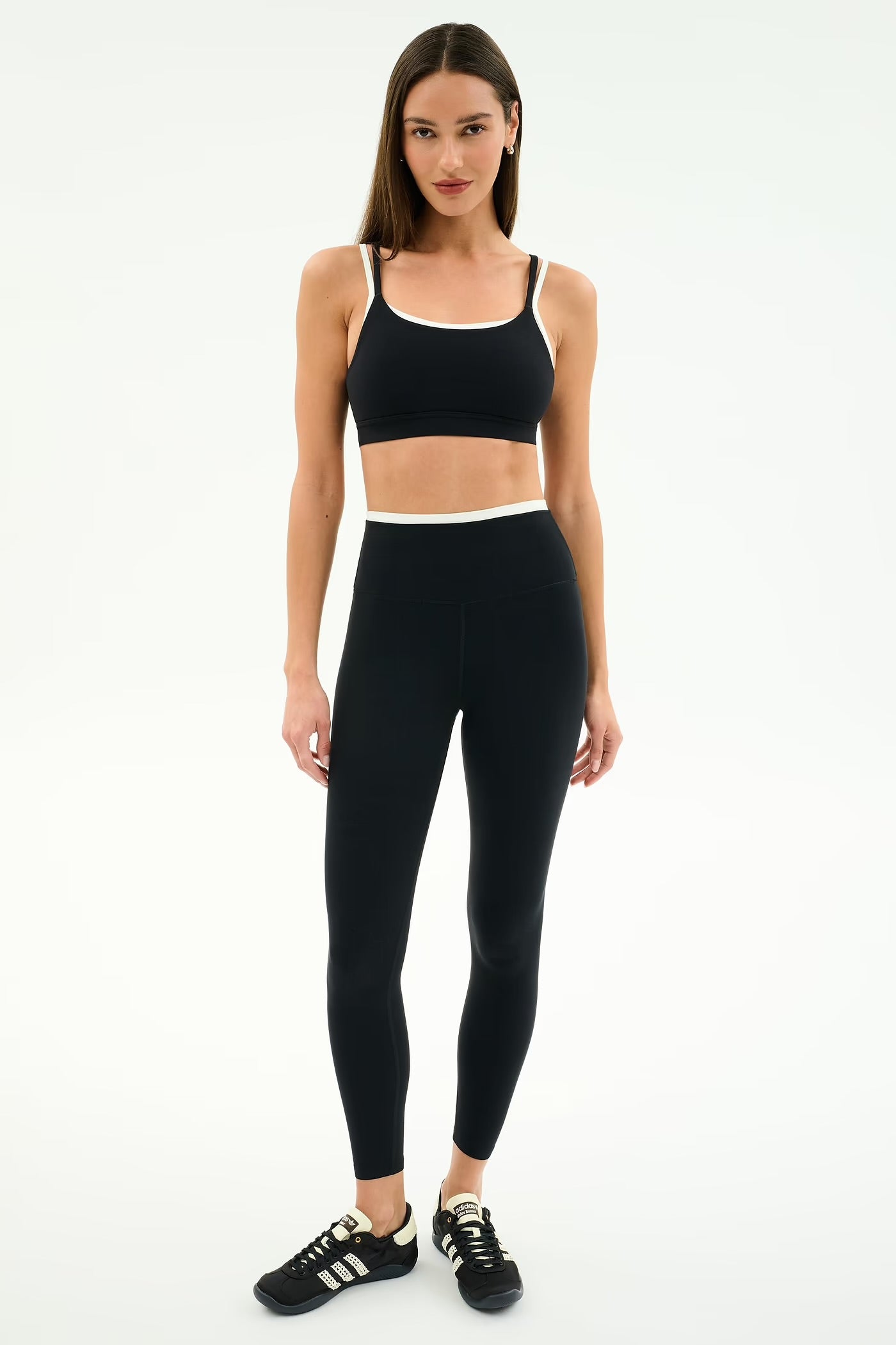 Elliah Double Layer Bra - Black/White
