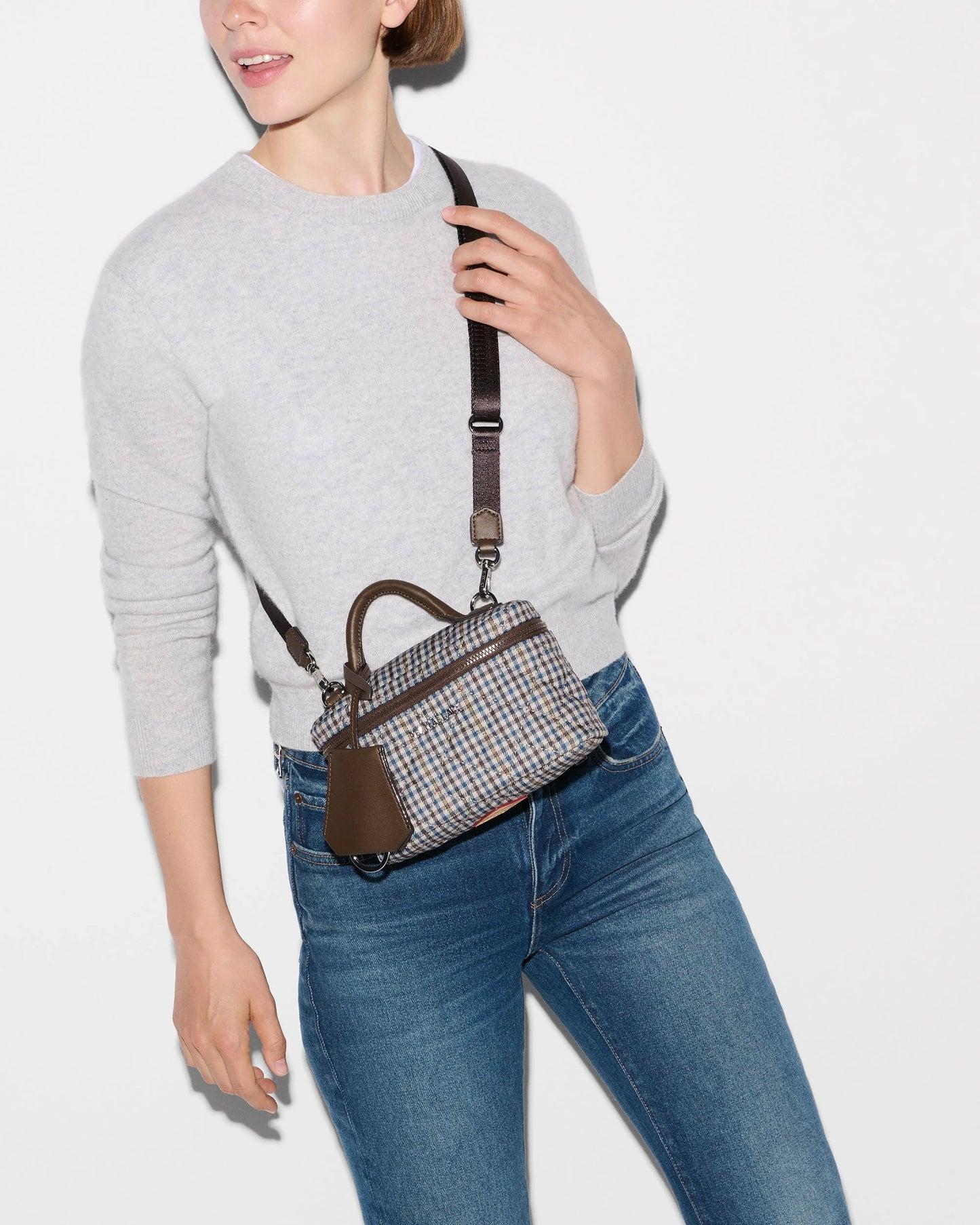 Metro Train Case Crossbody - Heritage Check