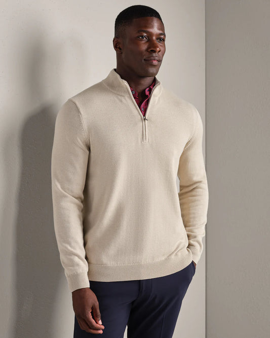 Commuter 1/4 Zip - Bone
