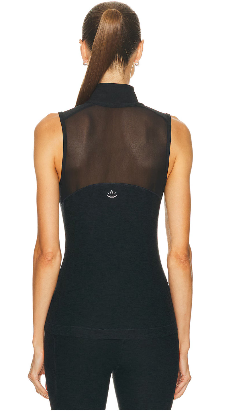 Venice Zip Through Vest - Darkest Night